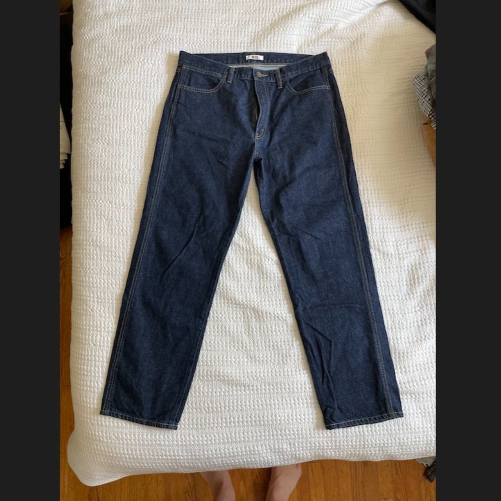Uniqlo U Slim-Straight Jeans - Dark Rinse
